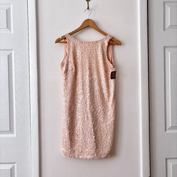 JAYGODFREY Betty Sequin Shift Dress in Blush - Picture 3 of 8
